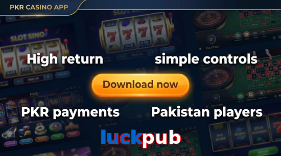 Main screen of Luckpub gamedownload page for PK players
